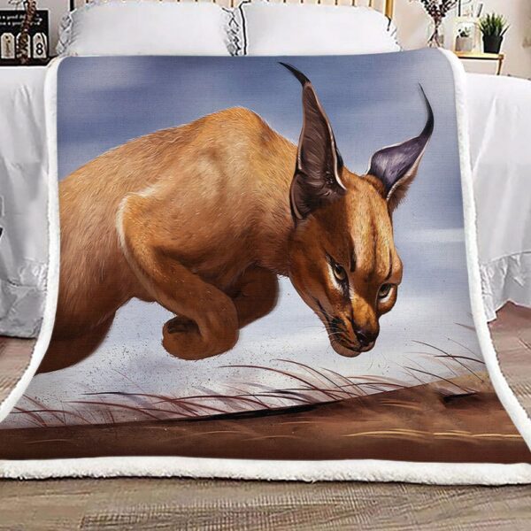 Catamancer Caracal Fleece Blanket Sherpa Blanket