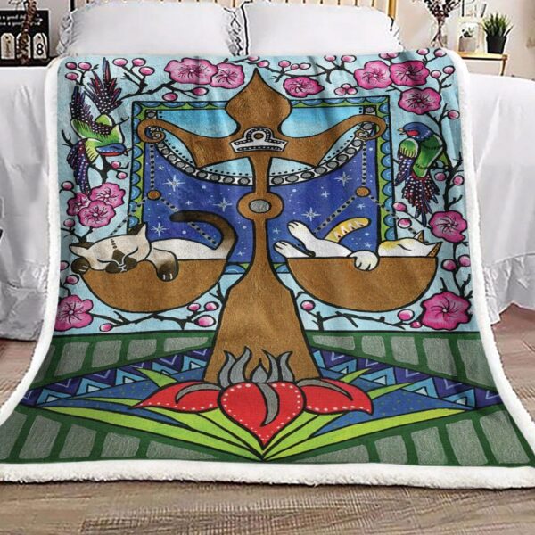 Cat Fleece Blanket Sherpa Blanket