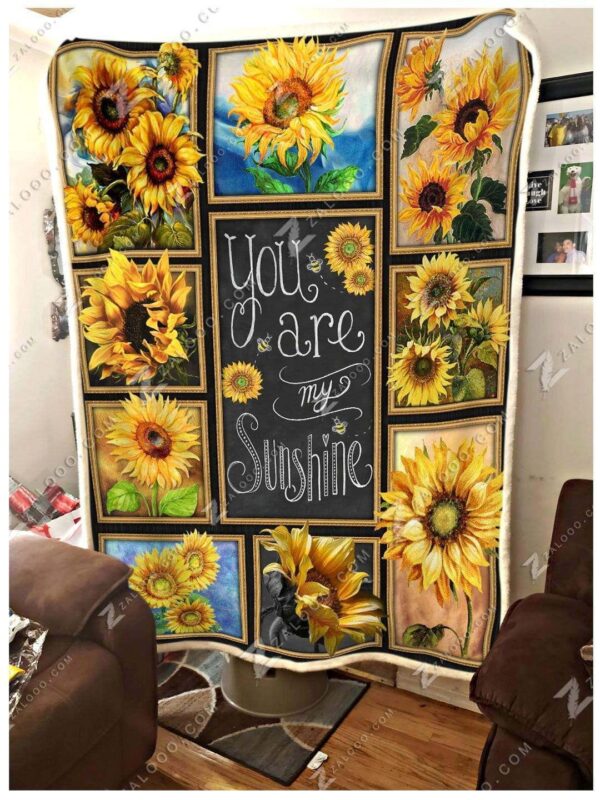 Sunflower Fleece Blanket Sherpa Blanket