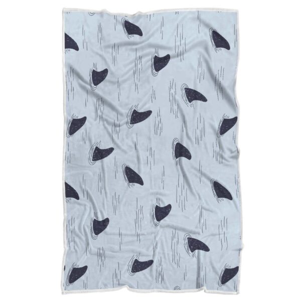 Shark Fin Fleece Blanket Sherpa Blanket