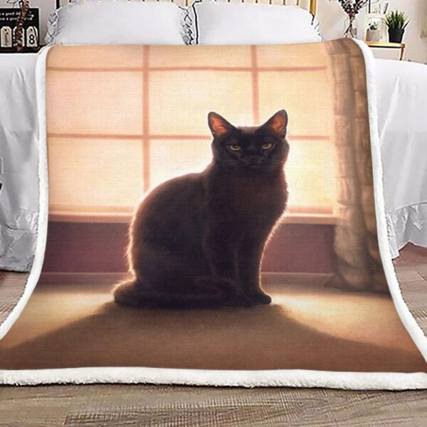 Cat Fleece Blanket Sherpa Blanket