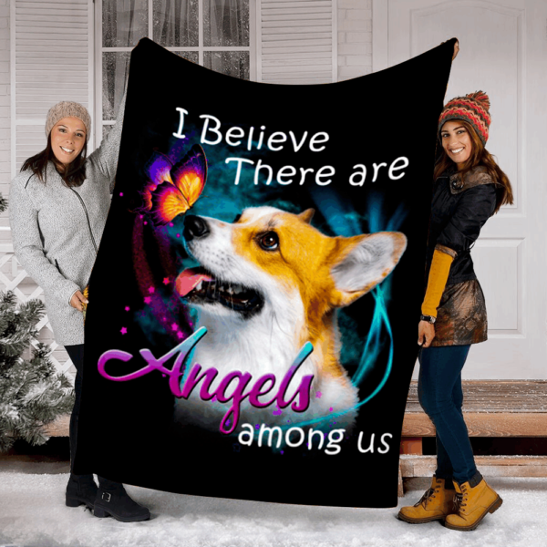 Pembroke Welsh Corgi Angels Among Us Classic Dog Fleece Blanket Sherpa Blanket