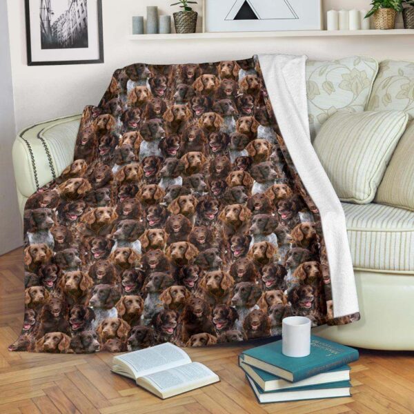 German Spaniel Full Face Fleece Blanket Sherpa Blanket