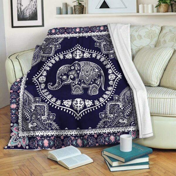 Elephant Fleece Blanket Sherpa Blanket