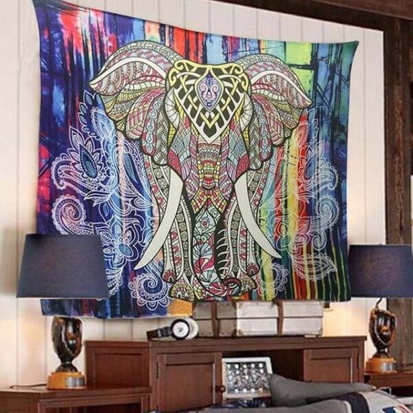 Indian Mandala Tapestry Wall Hanging Sandy Beach Throw Rug Camping Fleece Blanket Sherpa Blanket