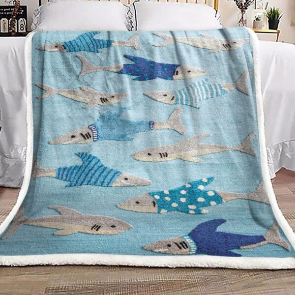 Shark Fleece Blanket Sherpa Blanket