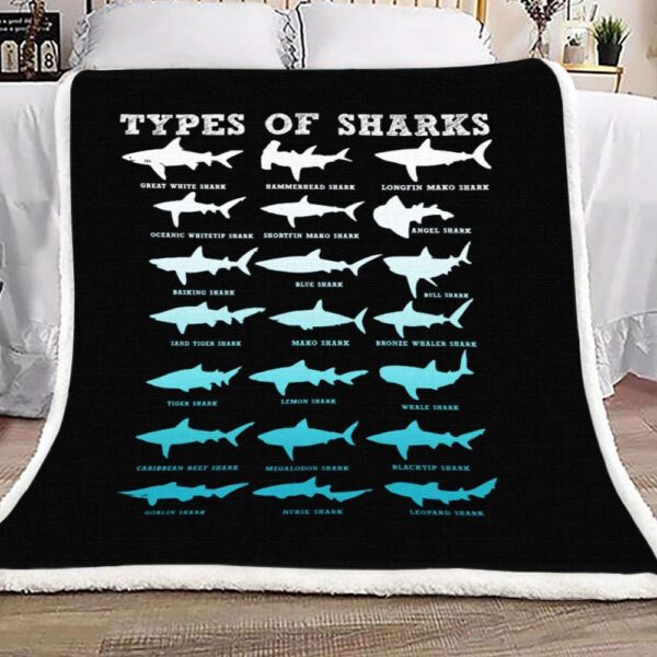 Sharks Fleece Blanket Sherpa Blanket