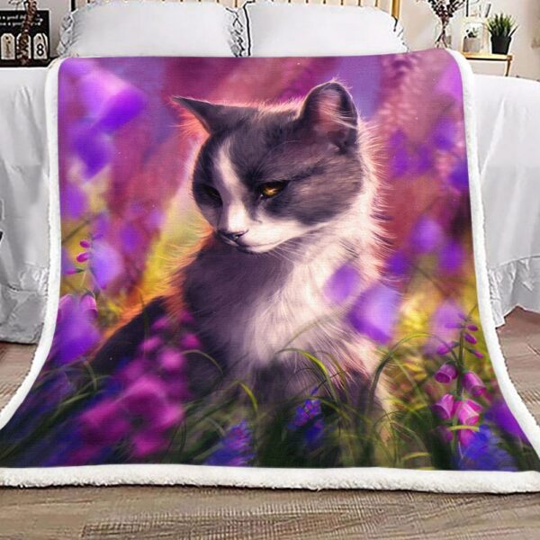 Cat Fleece Blanket Sherpa Blanket