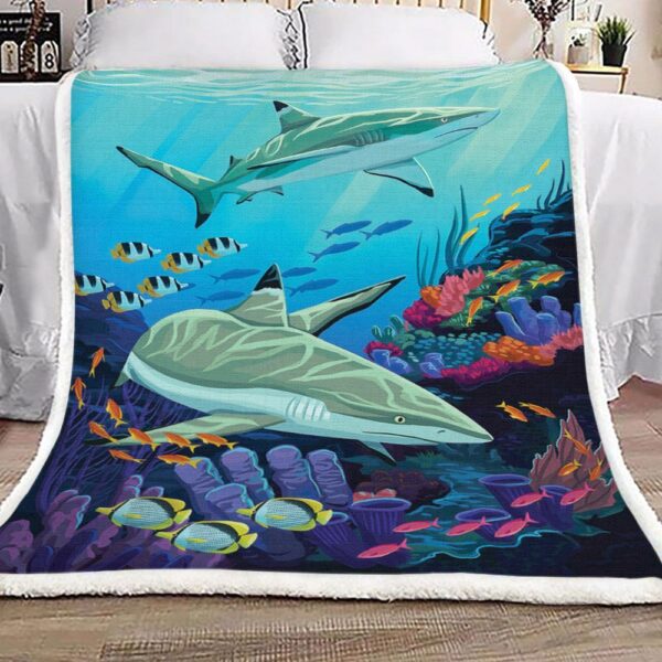 Shark Fleece Blanket Sherpa Blanket