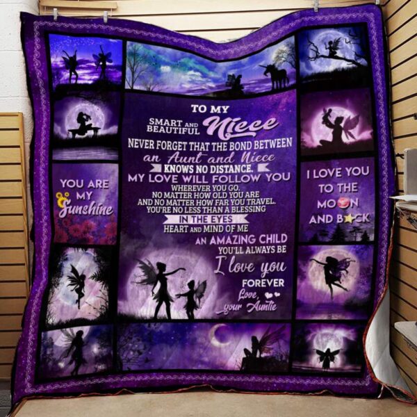 Never Forget That The Bond Between An Aunt And Niece 3D Fleece Blanket Sherpa Blanket