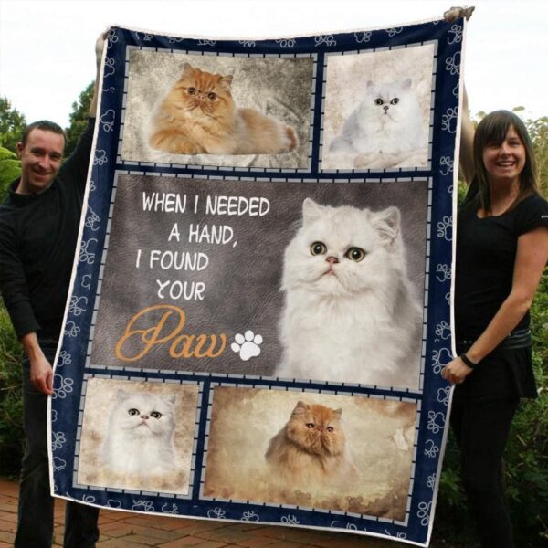 Persian Cat Fleece Blanket Sherpa Blanket