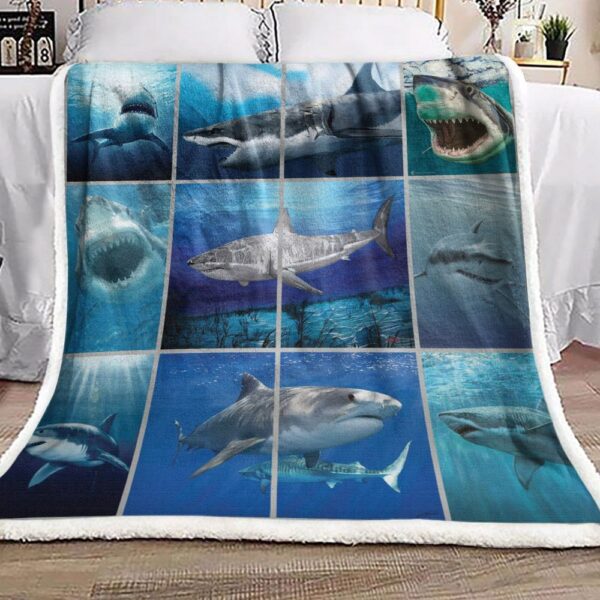 Shark Fleece Blanket Sherpa Blanket