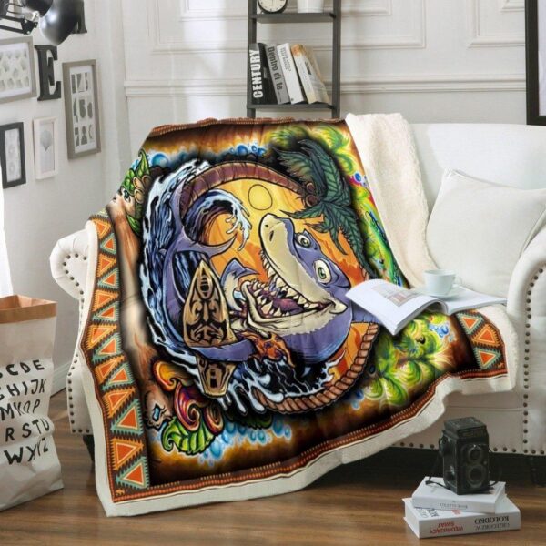 Shark Fleece Blanket Sherpa Blanket