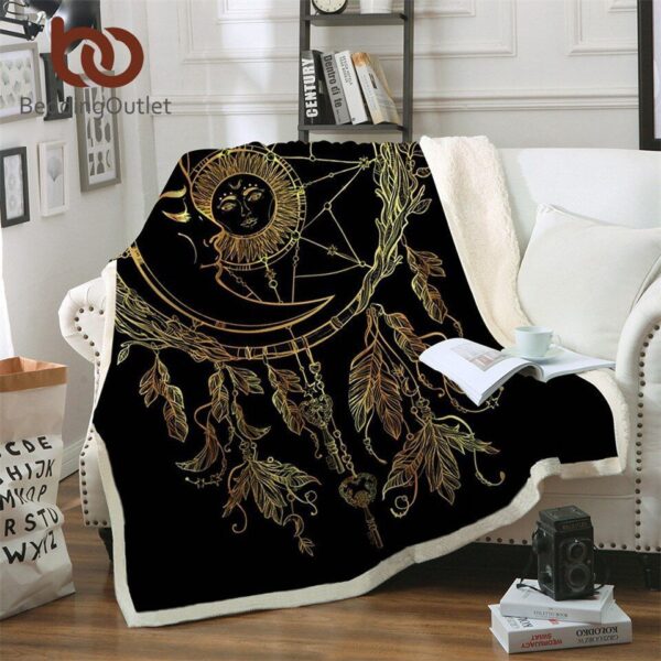 Dreamcatcher Fleece Blanket Sherpa Blanket
