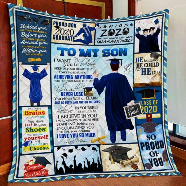 To My Son Fleece Blanket Sherpa Blanket