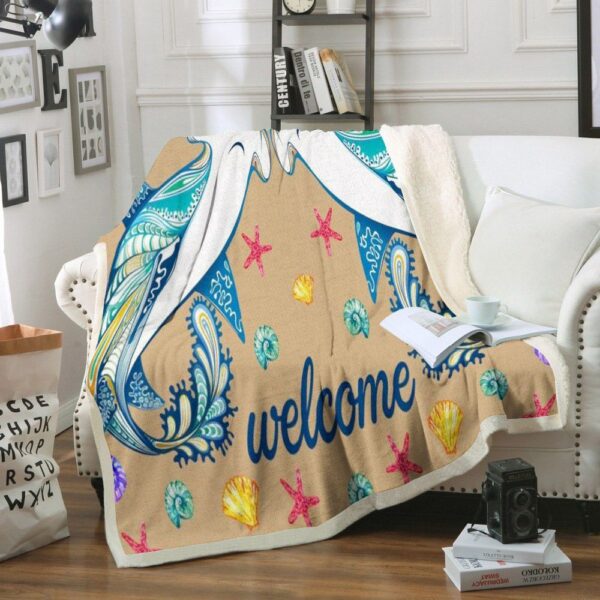 Shark Fleece Blanket Sherpa Blanket