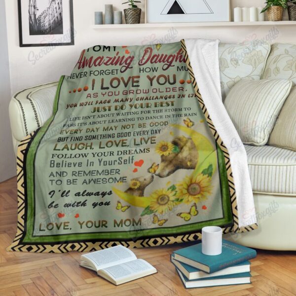 Daughter Fleece Blanket Sherpa Blanket