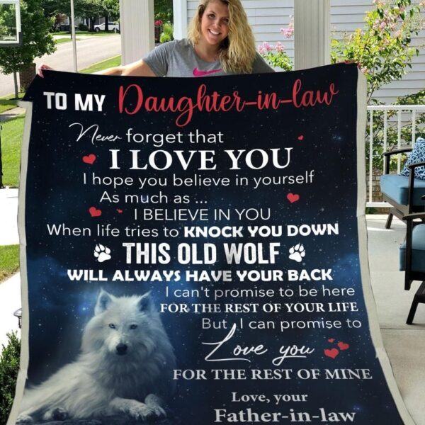 Daughter In Law Promise To Love You For The Rest Of Mine Fleece Blanket Sherpa Blanket