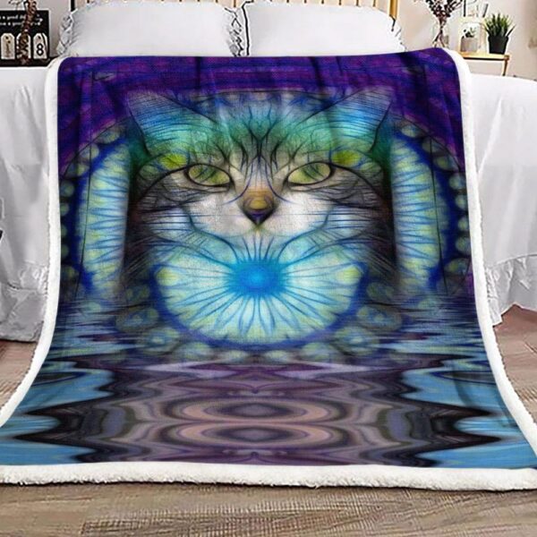 Magic Cat Fleece Blanket Sherpa Blanket