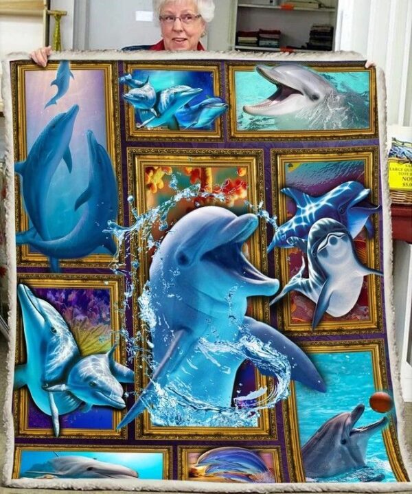 Dolphin Fleece Blanket Sherpa Blanket