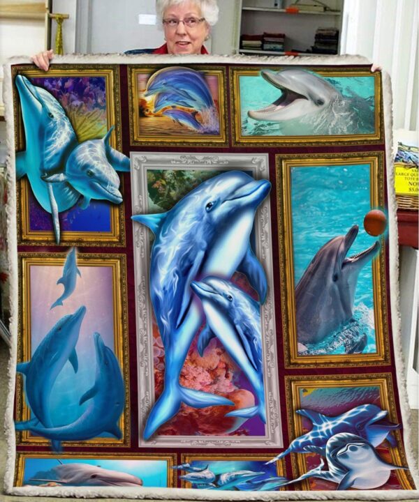 Dolphin Fleece Blanket Sherpa Blanket