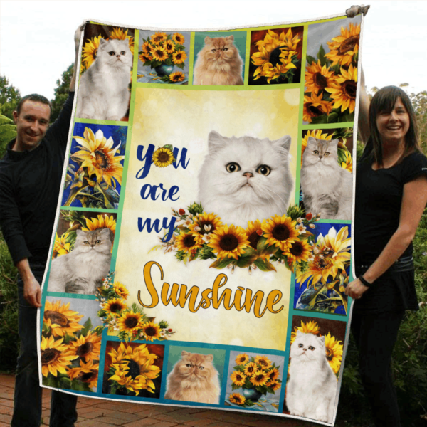 Persian Cat Fleece Blanket Sherpa Blanket