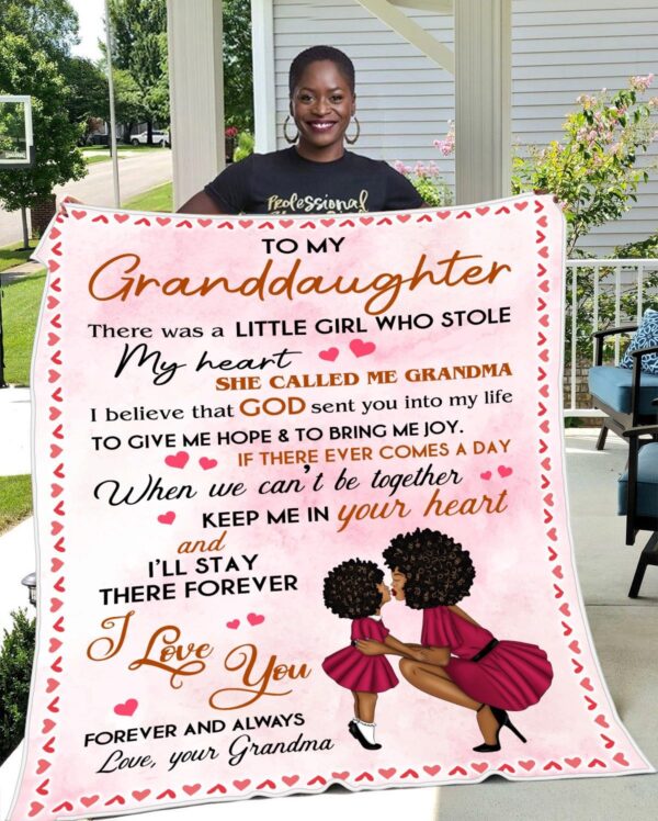 To My Granddaughter Fleece Blanket Sherpa Blanket