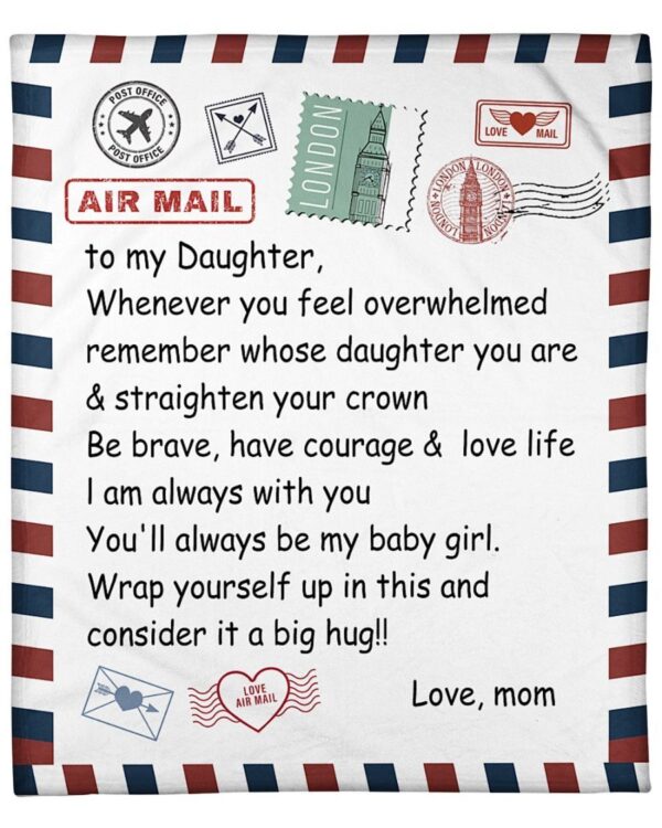 To my Daughter Fleece Blanket Sherpa Blanket