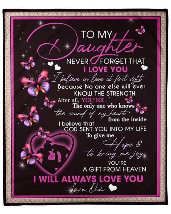 To my Daughter Fleece Blanket Sherpa Blanket