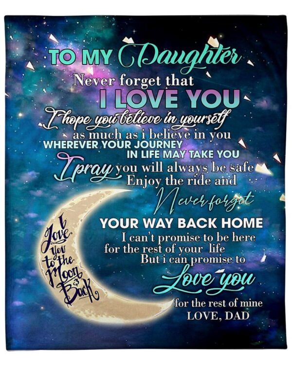 To my Daughter Fleece Blanket Sherpa Blanket