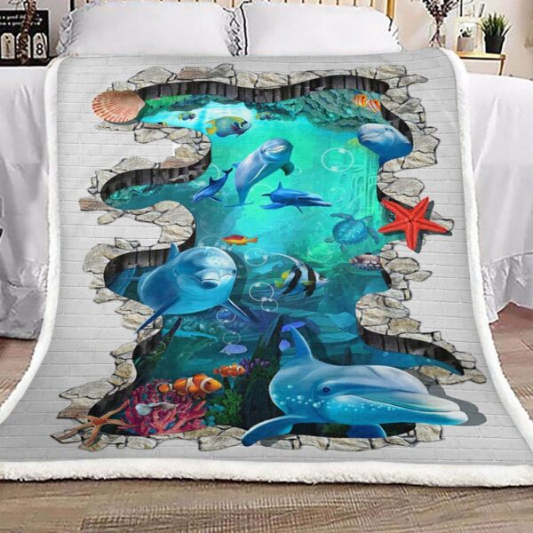 Dolphin Fleece Blanket Sherpa Blanket
