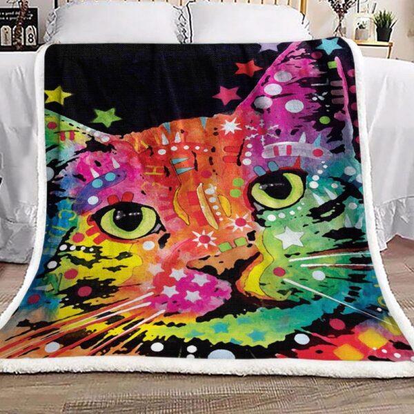 Cat Fleece Blanket Sherpa Blanket