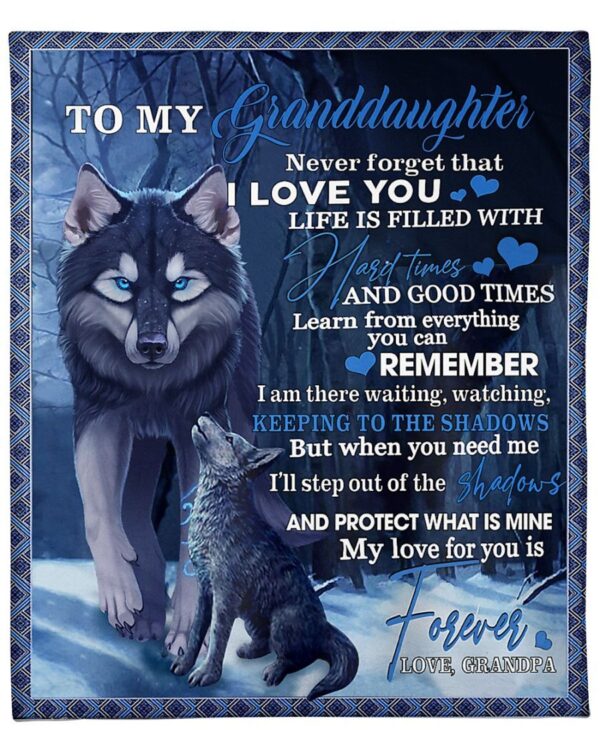 To my Granddaughter Fleece Blanket Sherpa Blanket