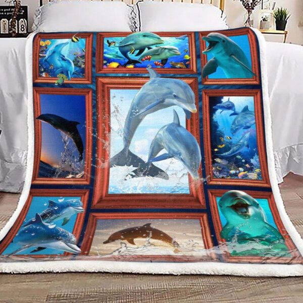 Dolphin Fleece Blanket Sherpa Blanket
