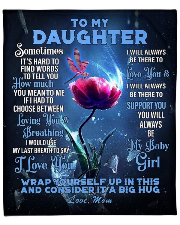 To my Daughter Fleece Blanket Sherpa Blanket