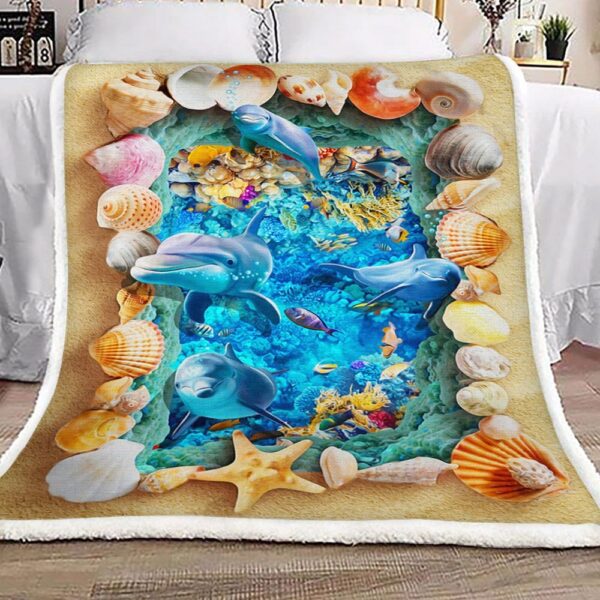 Dolphin Fleece Blanket Sherpa Blanket