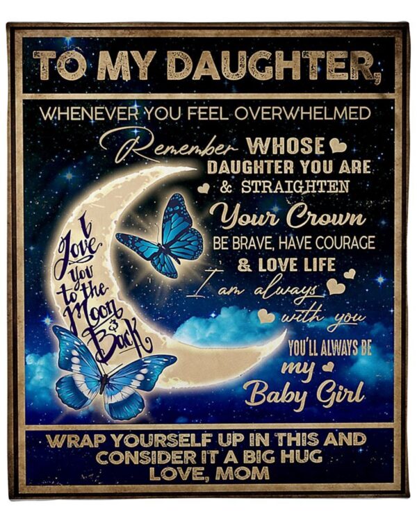 To my Daughter Fleece Blanket Sherpa Blanket