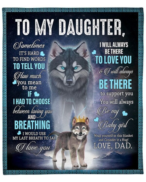 To my Daughter Fleece Blanket Sherpa Blanket
