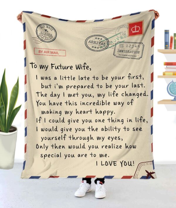 To My Future Wife Fleece Blanket Sherpa Blanket