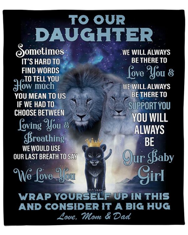 To my Daughter Fleece Blanket Sherpa Blanket