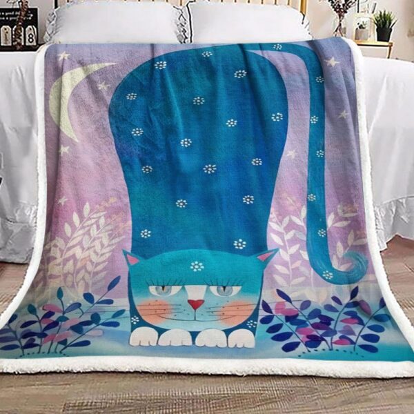 Cat Fleece Blanket Sherpa Blanket