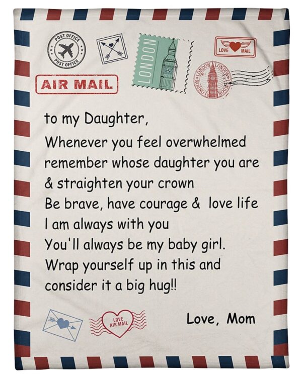To my Daughter Fleece Blanket Sherpa Blanket