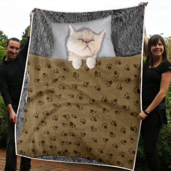 Persian Cat Fleece Blanket Sherpa Blanket