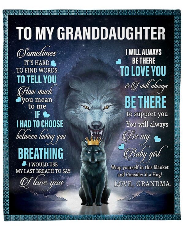 To my Granddaughter Fleece Blanket Sherpa Blanket