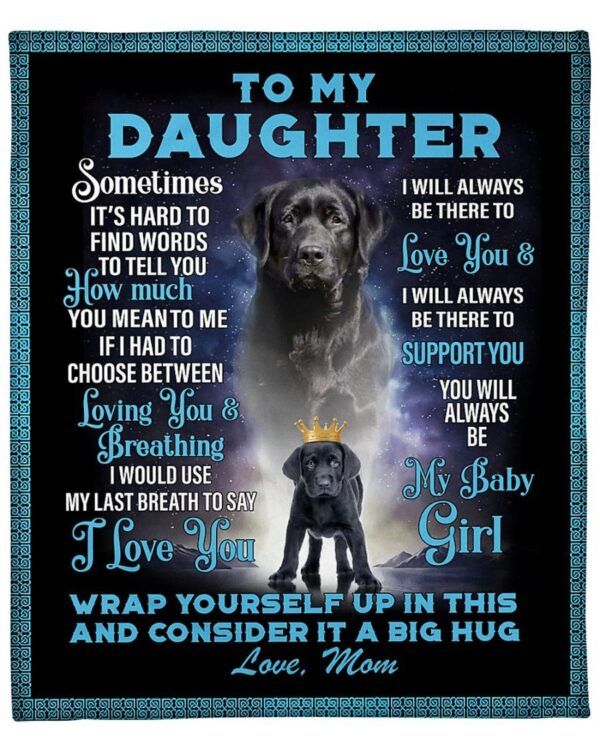 To my Daughter Fleece Blanket Sherpa Blanket