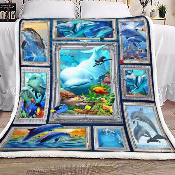 Dolphin Fleece Blanket Sherpa Blanket