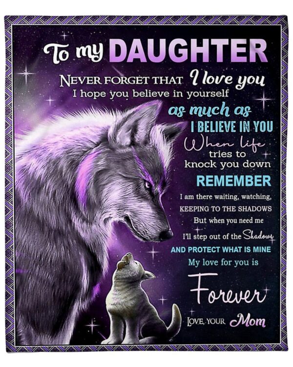 To my Daughter Fleece Blanket Sherpa Blanket