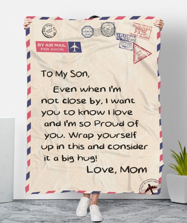 To My Son Fleece Blanket Sherpa Blanket