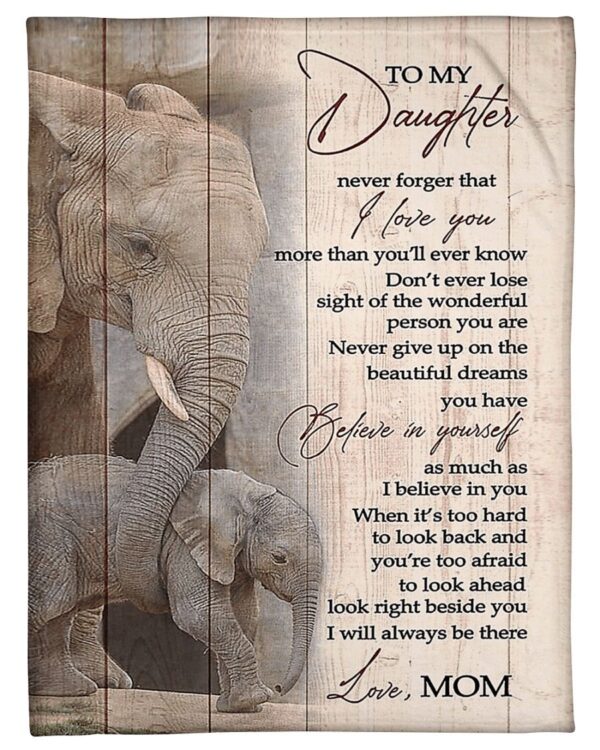 To my Daughter Fleece Blanket Sherpa Blanket