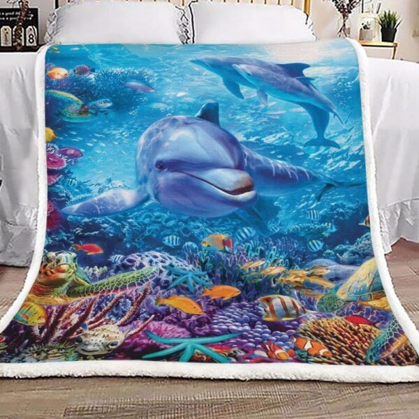 Dolphin Fleece Blanket Sherpa Blanket